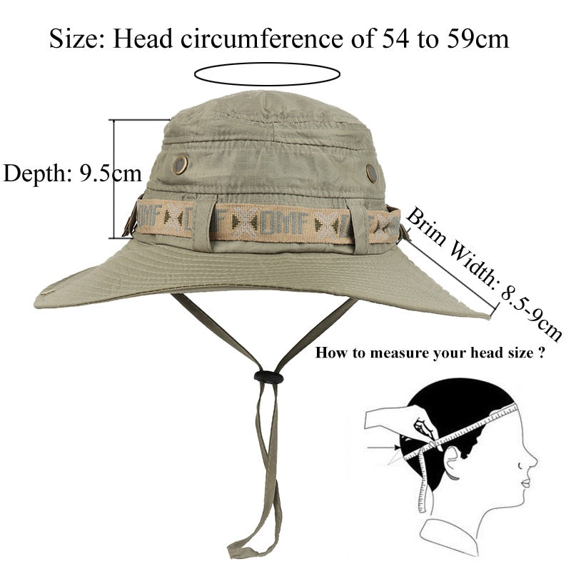 Waterproof Bucket Hat Summer Men Women Boonie Hat Outdoor UV Protection