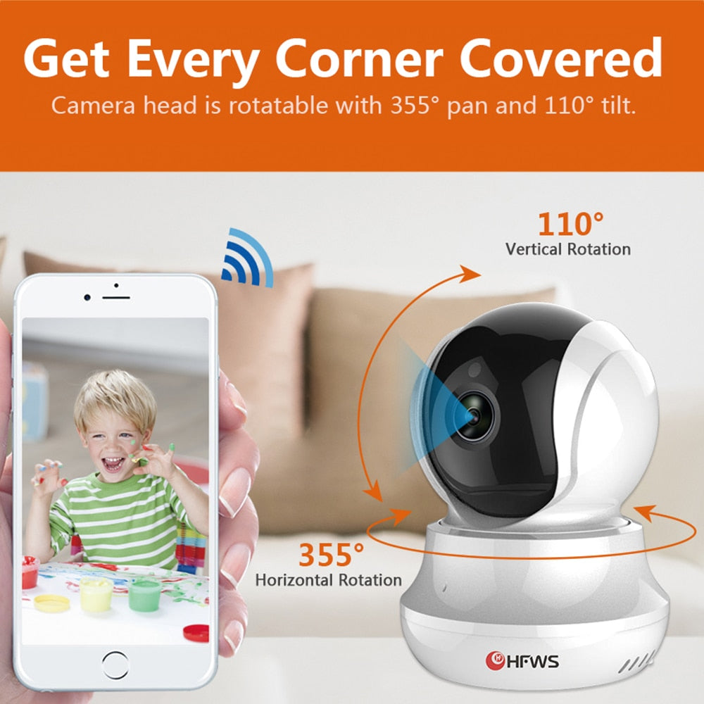 HFWS Ip Video Surveillance Camera With Wifi 1080P 2MP Security Camera Home