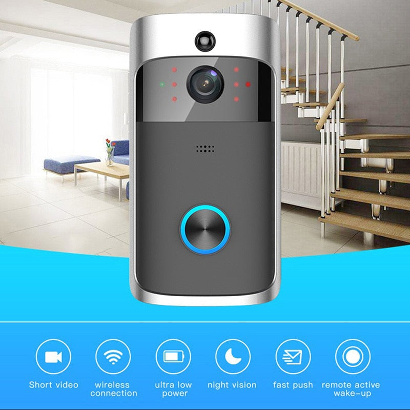 Tuya 1080P WiFi Video Doorbells Smart Security Doorbell Camera with PIR Motion