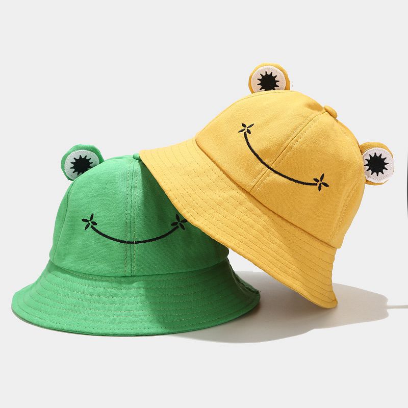 2022 Frog Bucket Hat for Women Summer Autumn Plain Female Panama Outdoor