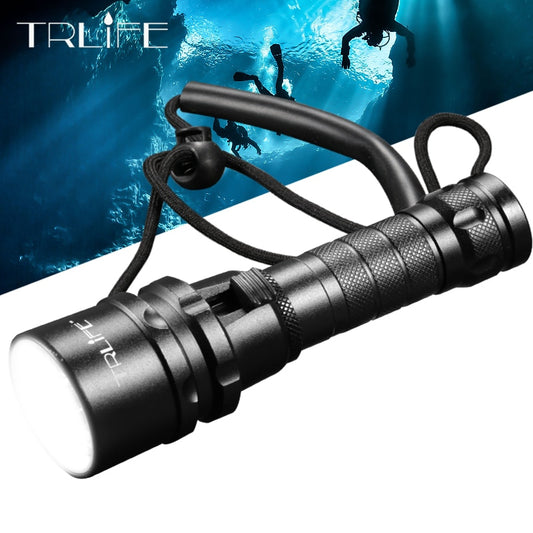 15000LM Professional Scuba Diving Light L2 Waterproof IPX8 Underwater 200 Meter LED