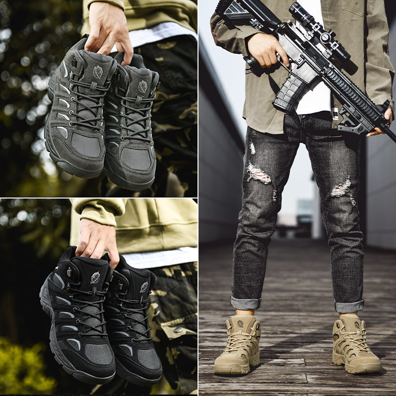 Brand Men Boots Tactical Military Combat Boots Outdoor Hiking Boots Winter Shoes