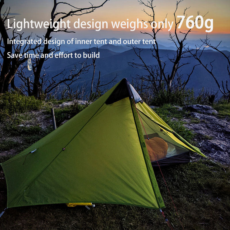 3F UL GEAR LanShan Ultralight Camping Tent 1 Person 3 Season Professional 15D Silnylon