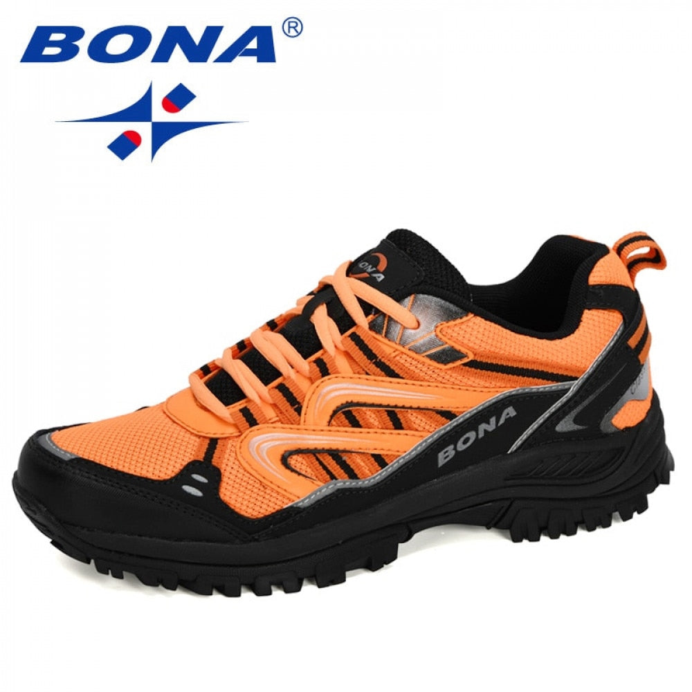 BONA New Designers Popular Sneakers Hiking Shoes Men