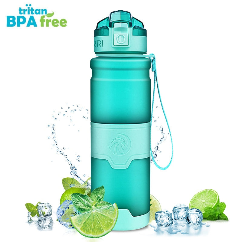 ZORRI Sport Water Bottles BPA Free Portable Gym Anti-fall Leak-proof Drinkware