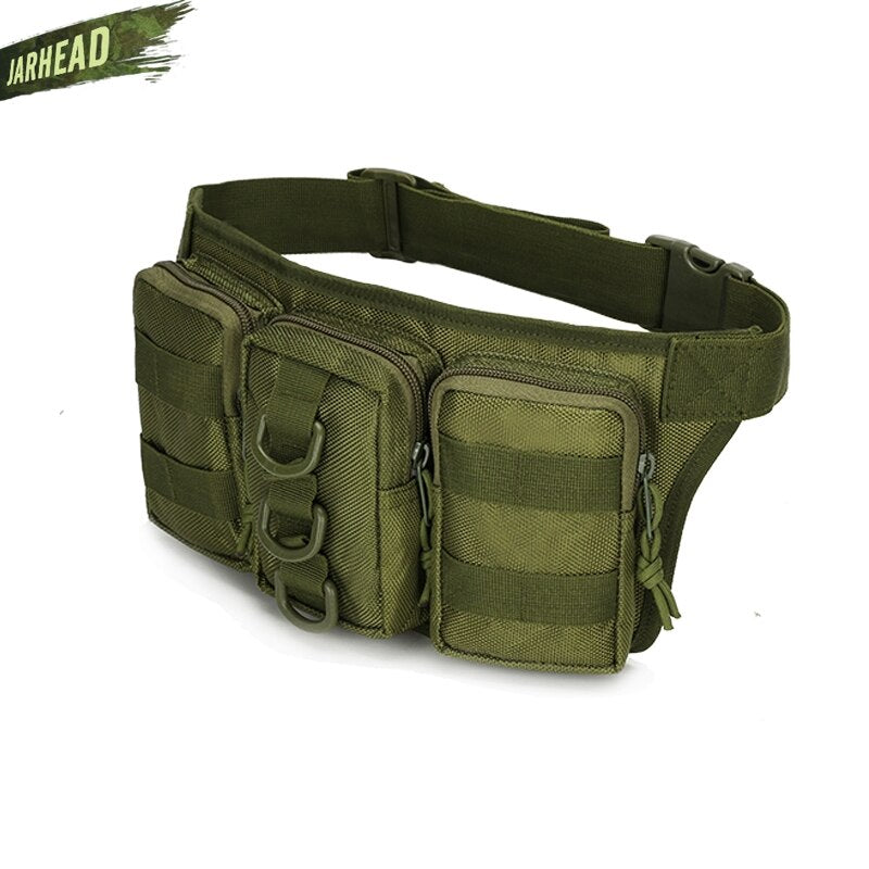 Tactical Waterproof Men Waist Pack Hiking nylon Waist Bag Outdoor Army Military