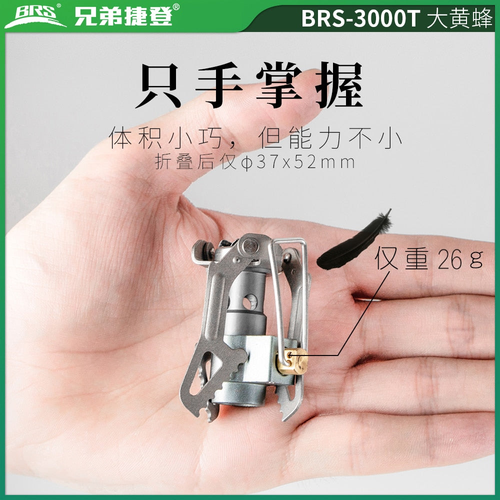 BRS Tita-Alloy Mini Portable Outdoor StoveGas Burner Equipment BRS 3000T