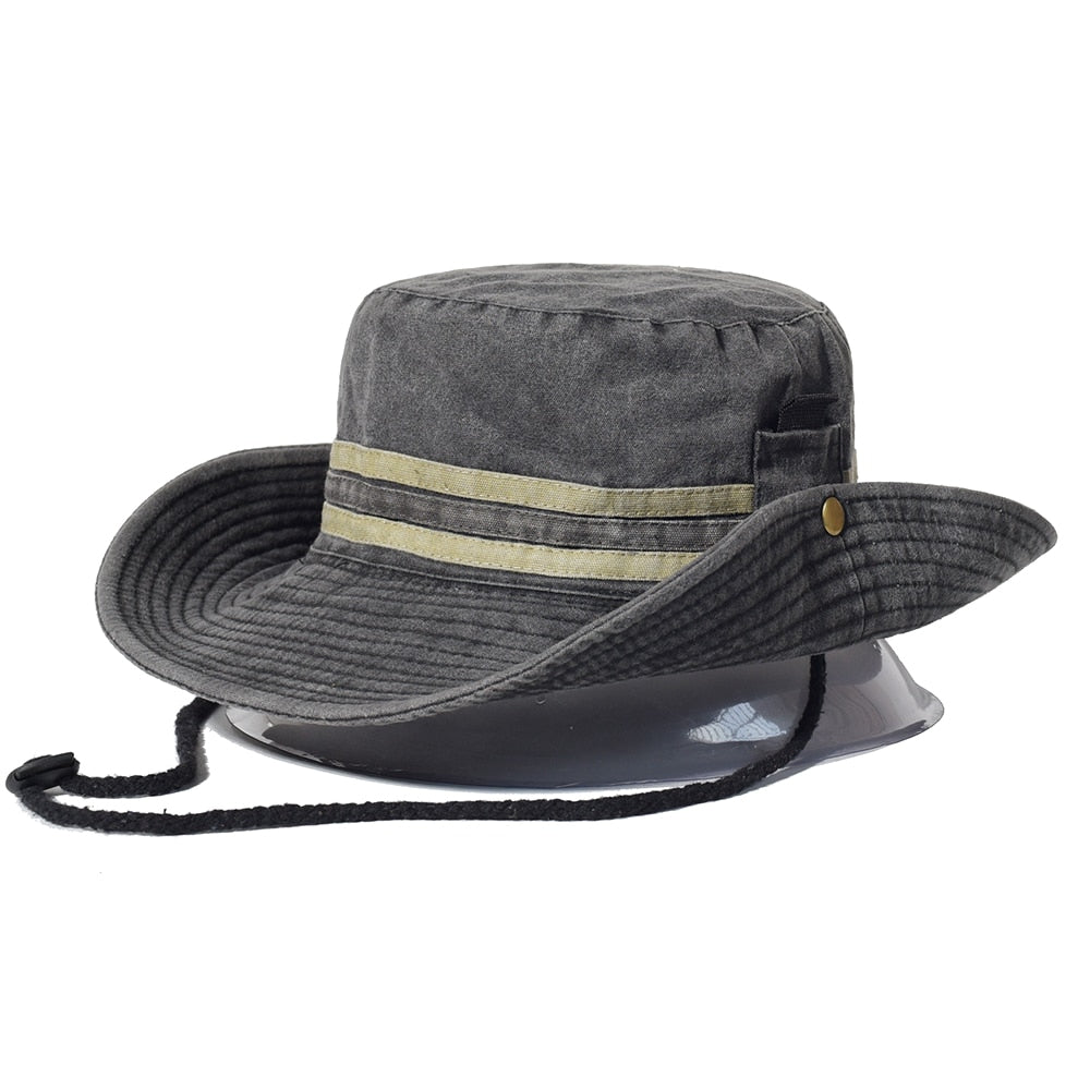 Fishing Hiking Sun Hat Men Women Boonie Hat Wide Brim Bucket Hat Outdoor Safari