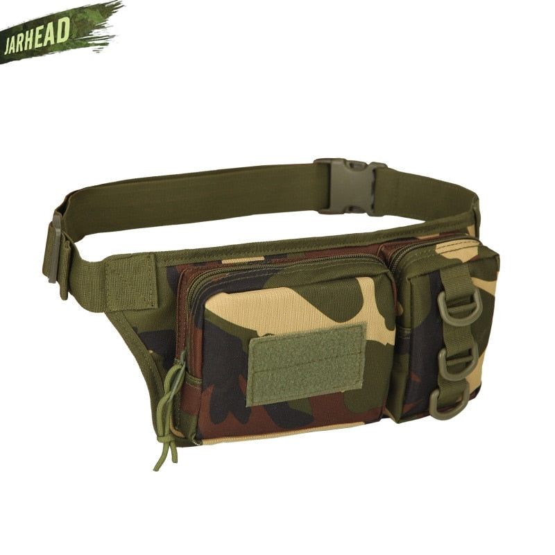 Tactical Waterproof Men Waist Pack Hiking nylon Waist Bag Outdoor Army Military