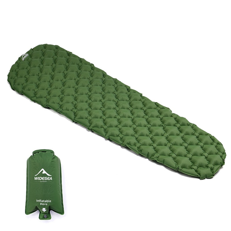 Widesea Camping Inflatable Mattress In Tent Folding Camp Bed  Sleeping Pad