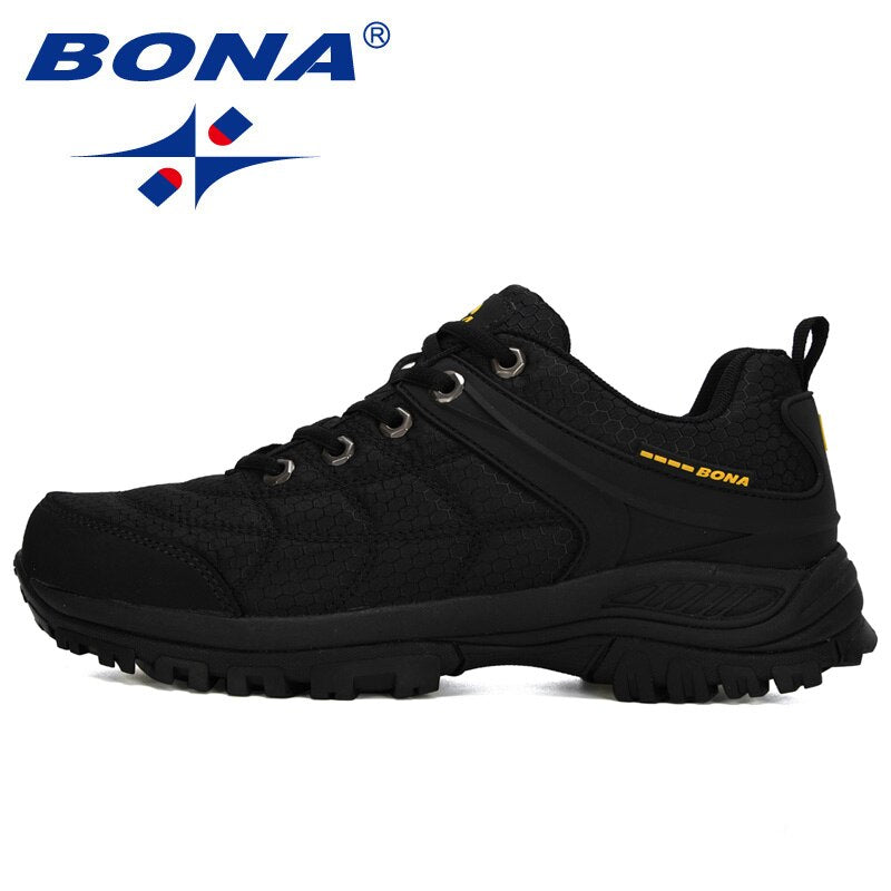 BONA 2020 New Designers Popular Hiking Shoes Man Nubuck Leather