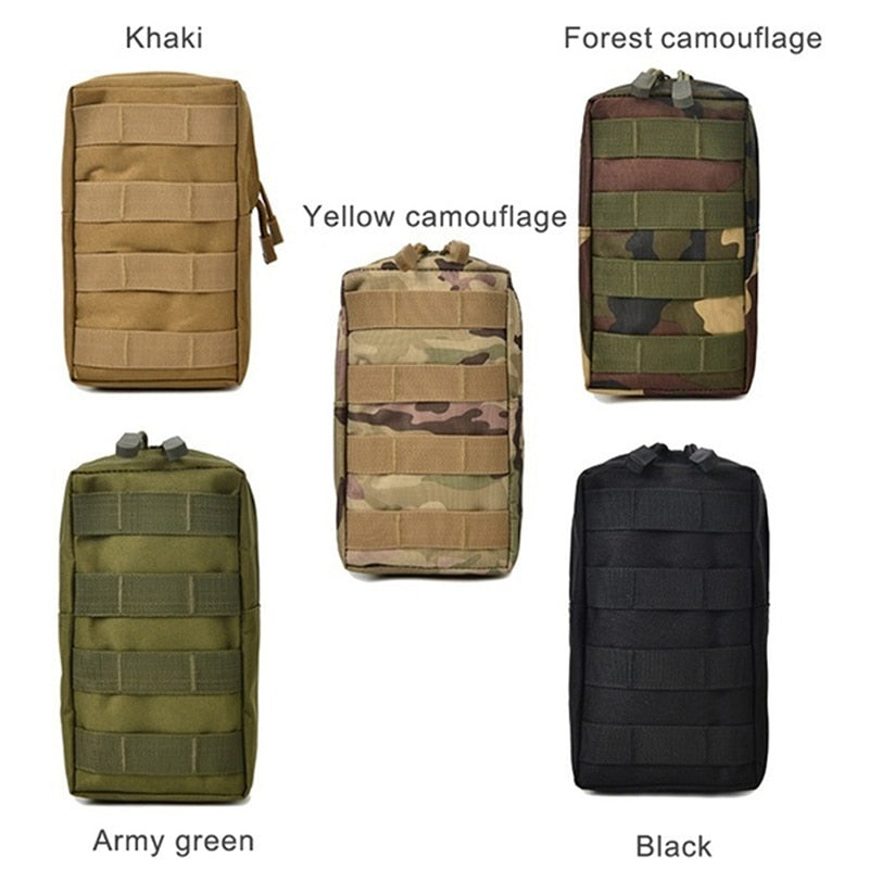 Men Tactical Molle Pouch Nylon Belt Waist Pack Bag Combat Military Vest EDC Gadget