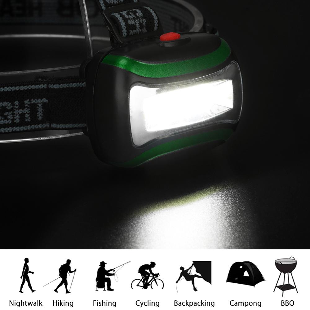 Mini COB LED Headlamp 4 Modes Waterproof Headlight Head Flashlight Torch Lanterna