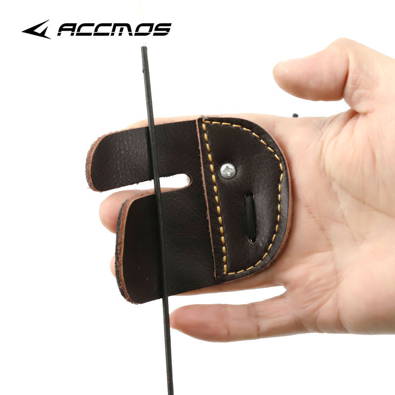 Finger Recurve Bow Accessories Mediterranean Finger Guard Thick Leather Bow Straight