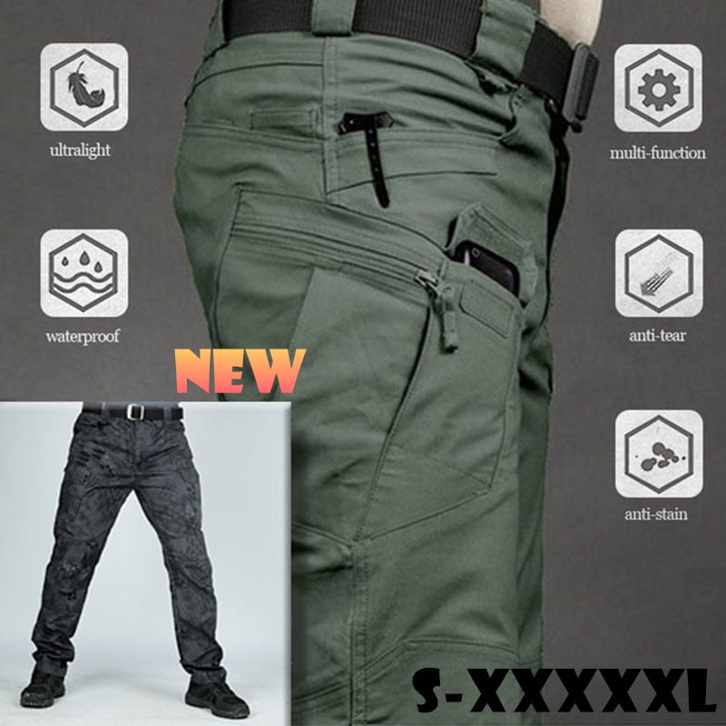 S-5XL Men Casual Cargo Pants Classic Outdoor Hiking Trekking Army Tactical Sweatpants