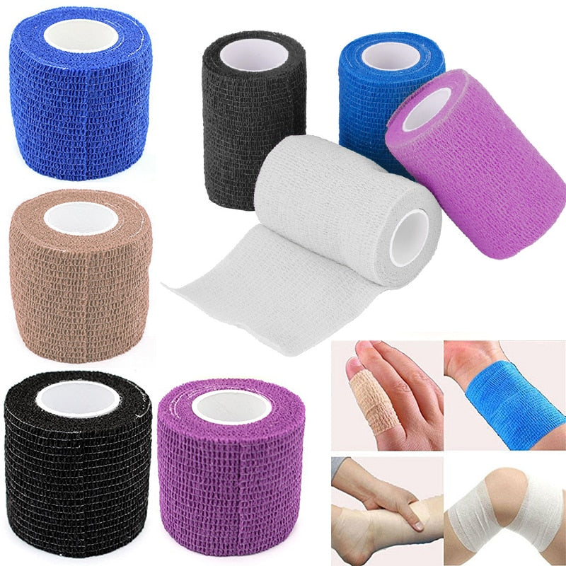 Self Adhesive Elastic Bandage camping First Aid Kit emergency Bandage Sport Gauze Tape