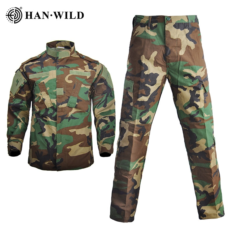 Men Military Uniform Airsoft Camouflage Tactical Suit Camping Army Special