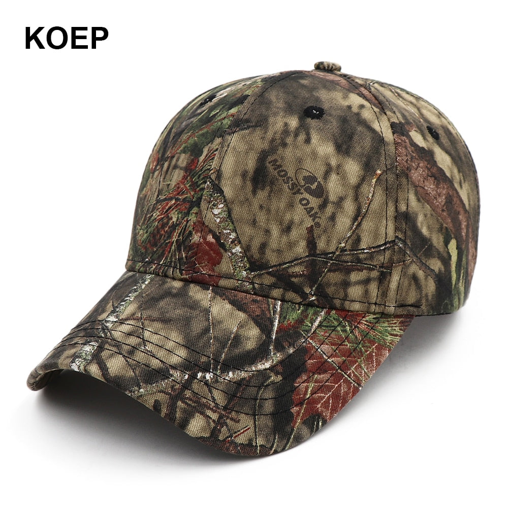 KOEP New Camo Baseball Cap Fishing Caps Men Outdoor Hunting Camouflage Jungle