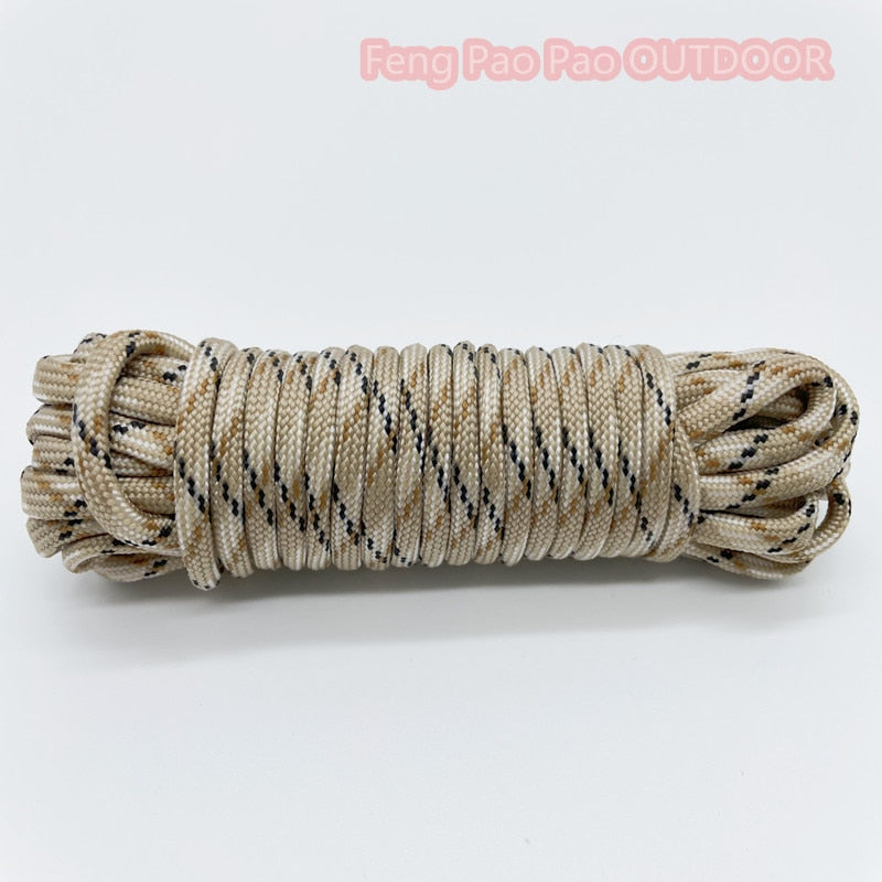 5 Meters Dia.4mm 7 Stand Cores Parachute Cord Lanyard Outdoor Camping Rope