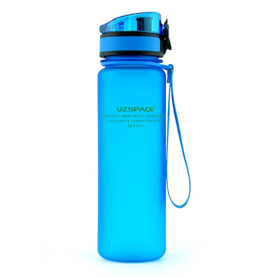 UZSPACE Sport Water Bottle 500/1000ML Portable Leakproof Outdoor Shaker My Bottle