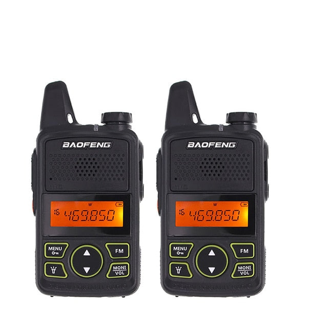 2PCS Baofeng BF-T1 Mini Portable two way Radio BFT1 UHF 400-470MHz 20CH Ham