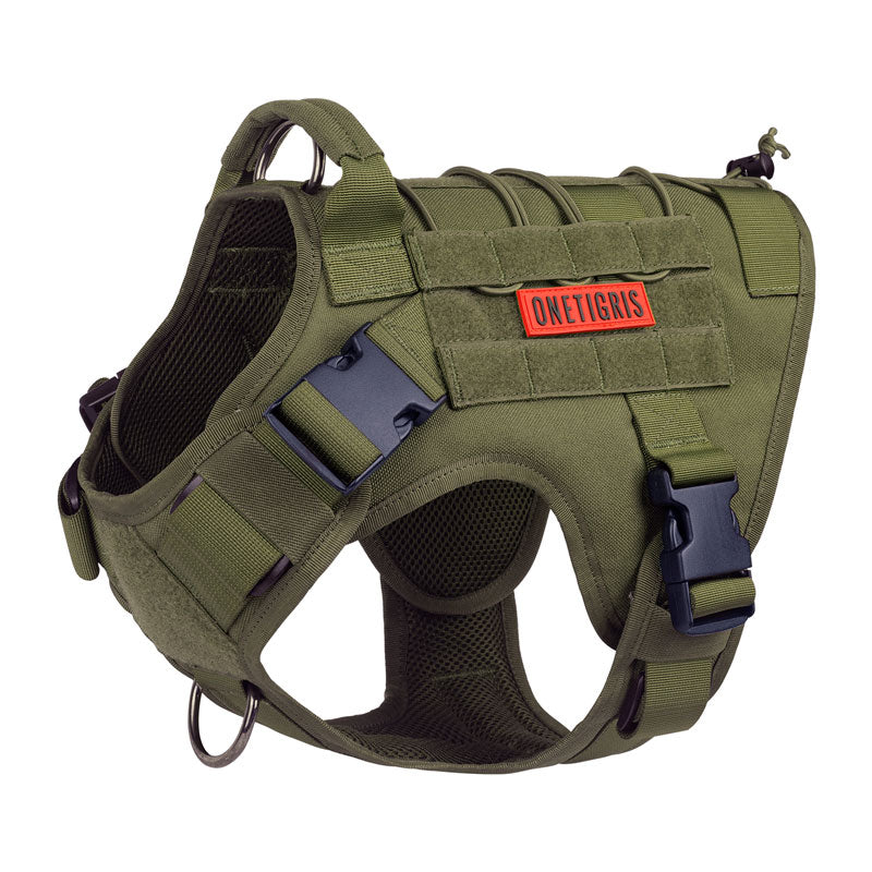 OneTigris Dog Harness Vest for Walking Hiking Hunting Tactical Military Water-Resistan