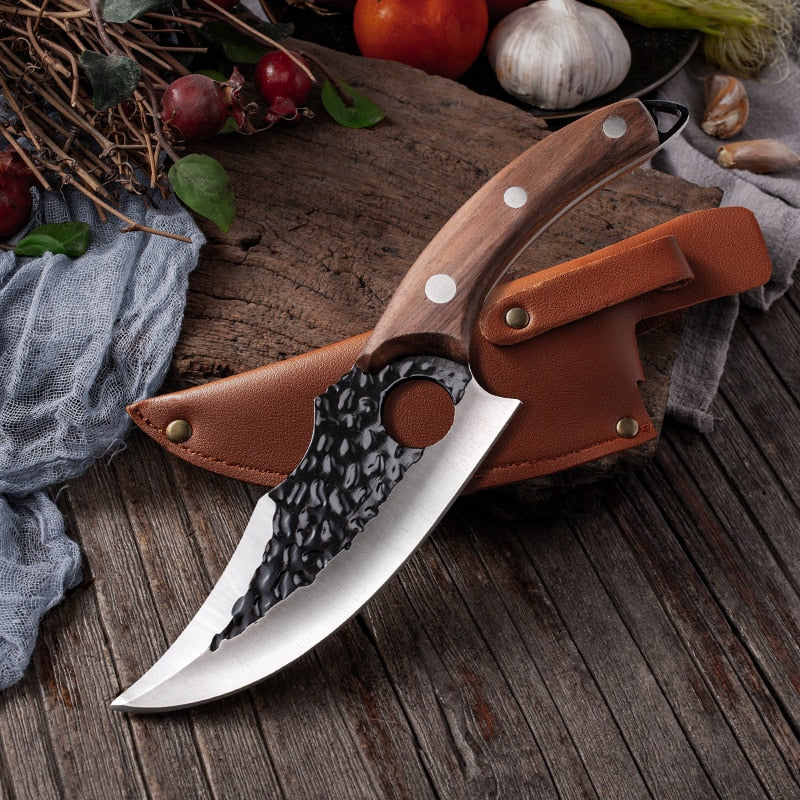 6&#39;&#39; Meat Cleaver Butcher Knife Stainless Steel Hand Forged Boning Knife