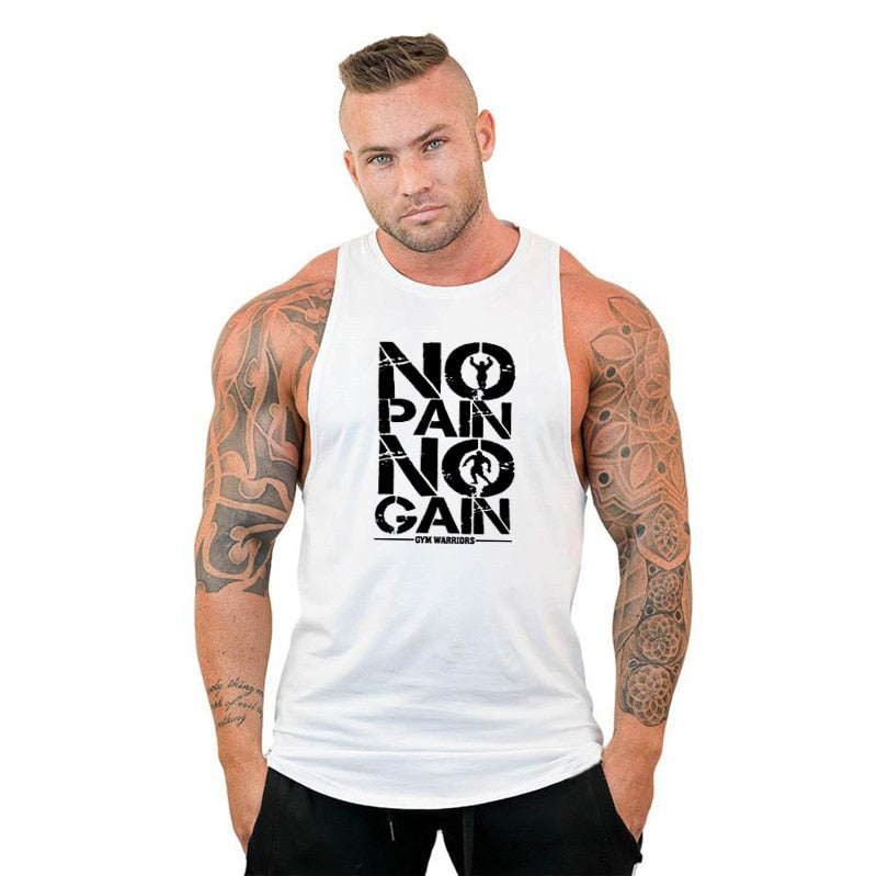 Brand Gyms Clothing Mens Bodybuilding Hooded Tank Top Cotton Sleeveless