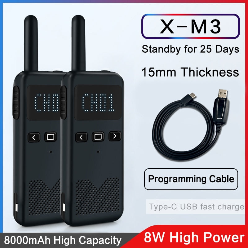 Walkie Talkie 2PCS KSUN M3 Two Way Radio Portable Radios Comunicador Transceiver