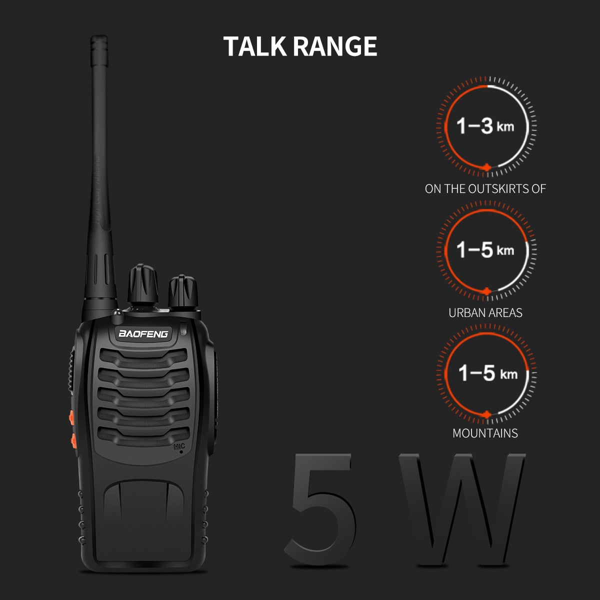 4/2/1PCS Baofeng 888S Walkie Talkie BF-888S 5W Ham Two-way radio set UHF 400-470MHz