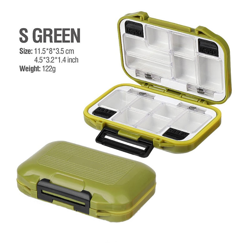 2022 Fishing Waterproof Fishing Tackle Box Double-Sided Opening and Closing Bait Box