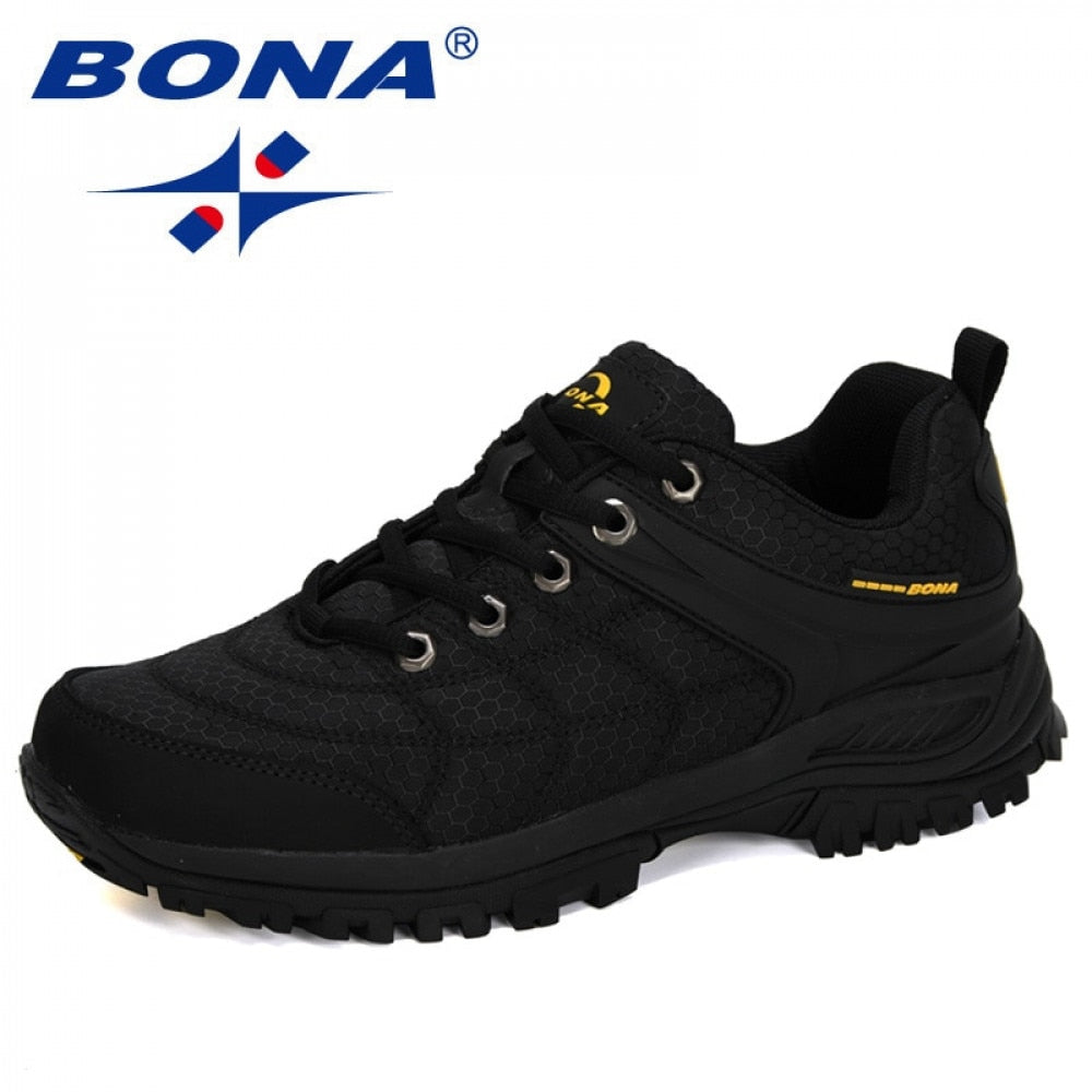 BONA 2020 New Designers Popular Hiking Shoes Man Nubuck Leather