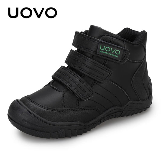 UOVO New Arrival School Shoes Mid-Calf Boys Hiking Fashion Sport Outdoor Children