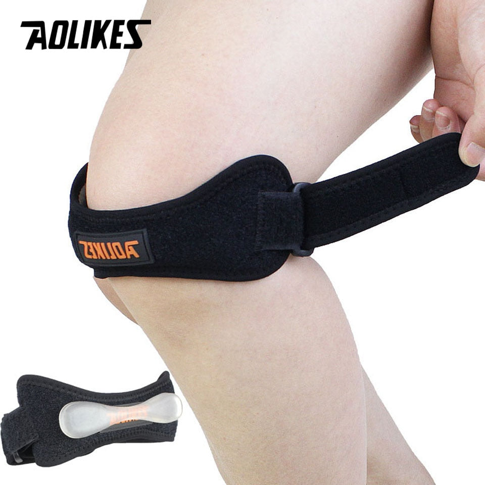 AOLIKES 1PCS Adjustable Knee Pad Knee Pain Relief Patella Stabilizer Brace Support