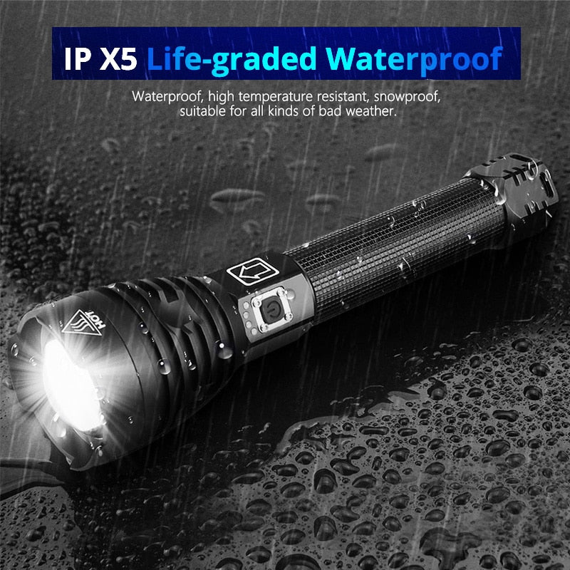 350000cd XPH90 70 50 LED/Powerful/Rechargeable/Tactical/Handled/EDC Flashlight