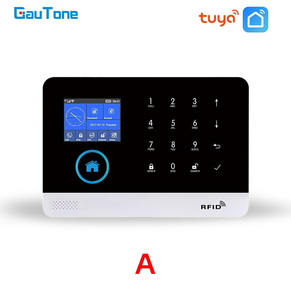 GauTone WiFi GSM Alarm System Tuya Smart Life App Control for Home Security