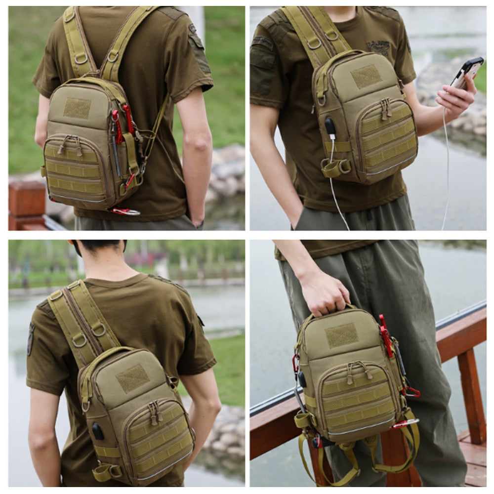 Outdoor Military Shoulder Bag Sports Climbing Backpack Shoulder Tactical Hiking Camping