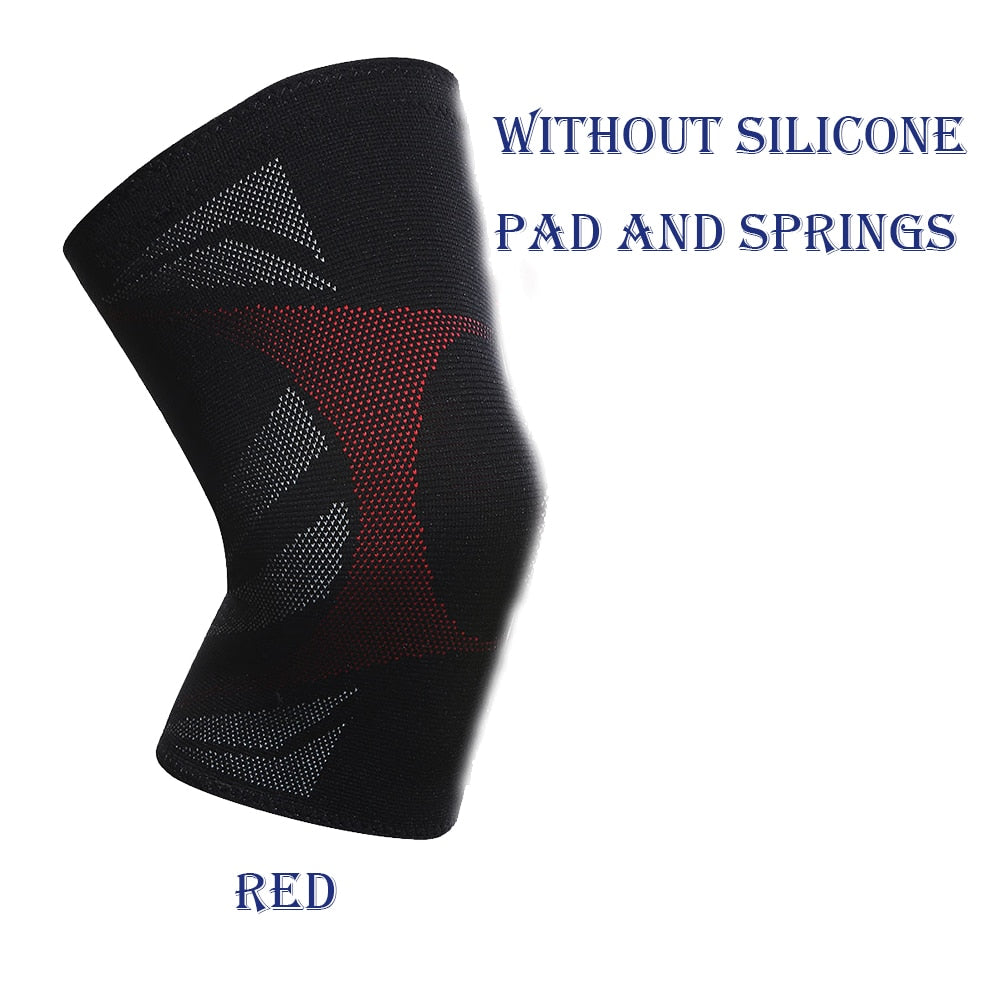 Veidoorn 1PCS Compression Knee Support Sleeve Protector Elastic Knee Pads Brace Springs