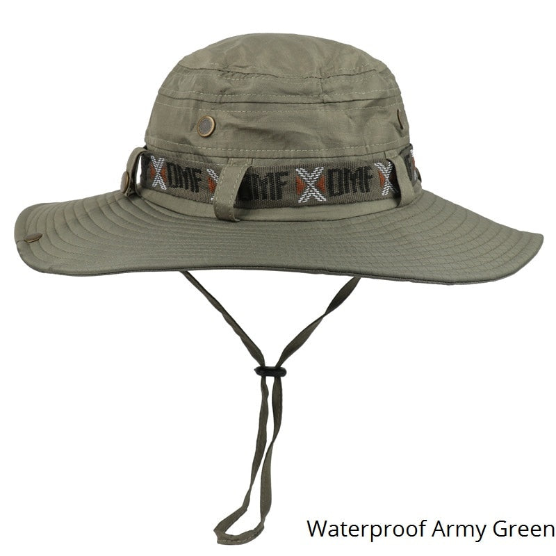 Waterproof Bucket Hat Summer Men Women Boonie Hat Outdoor UV Protection