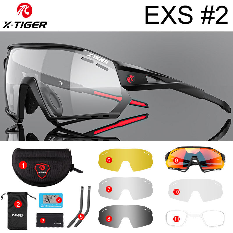 Cycling Sunglasses Photochromic UV400 Sports Cycling Glasses MTB Racing Men