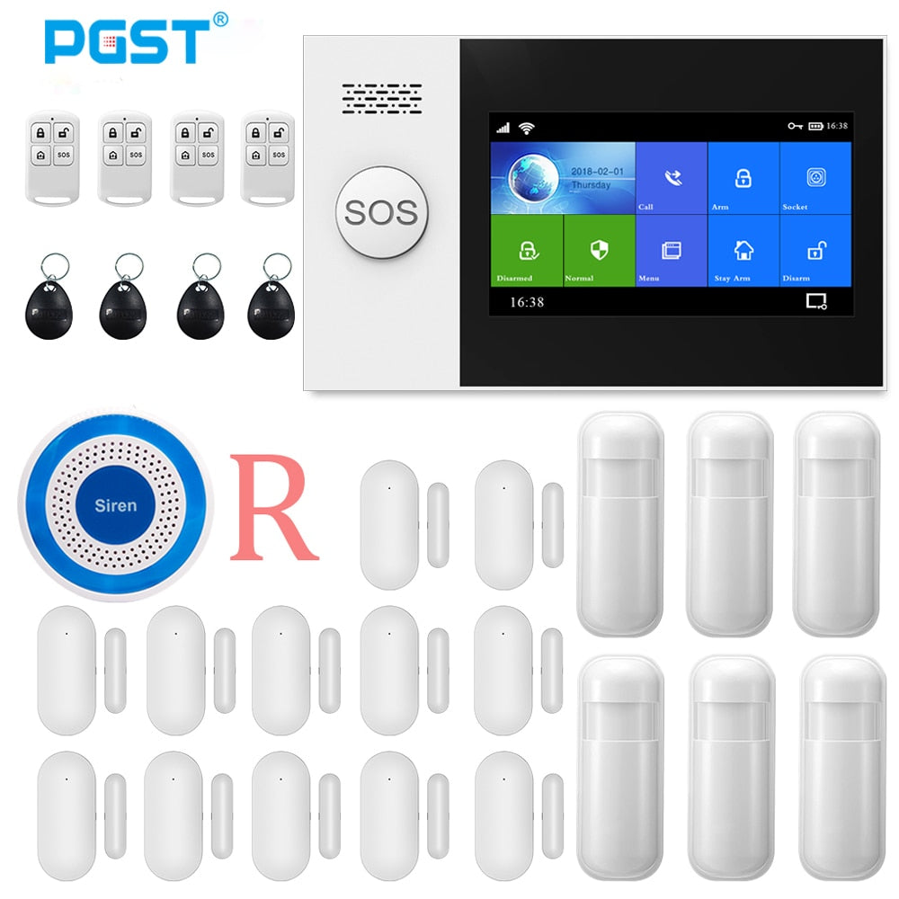 PGST Wireless Home WIFI GSM Security Alarm System Burglar Home Security