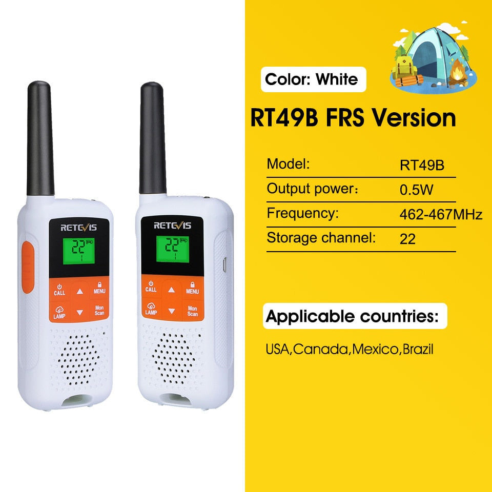 Retevis RT649B Walkie Talkie 2 or 4 pcs PMR446 Walkie-talkies 1.8km for Motorola