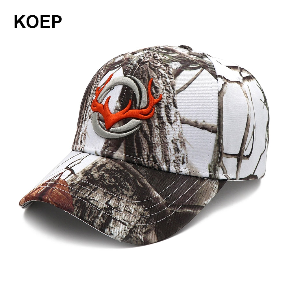 KOEP New Camo Baseball Cap Fishing Caps Men Outdoor Hunting Camouflage Jungle