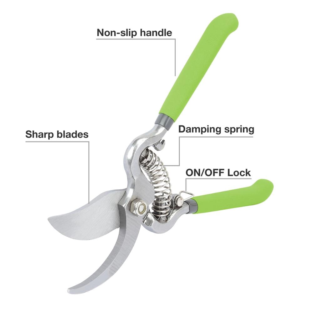 WORKPRO 2PC Pruning Shears Set 8&quot;Pruner and 8&quot;Garden Scissors