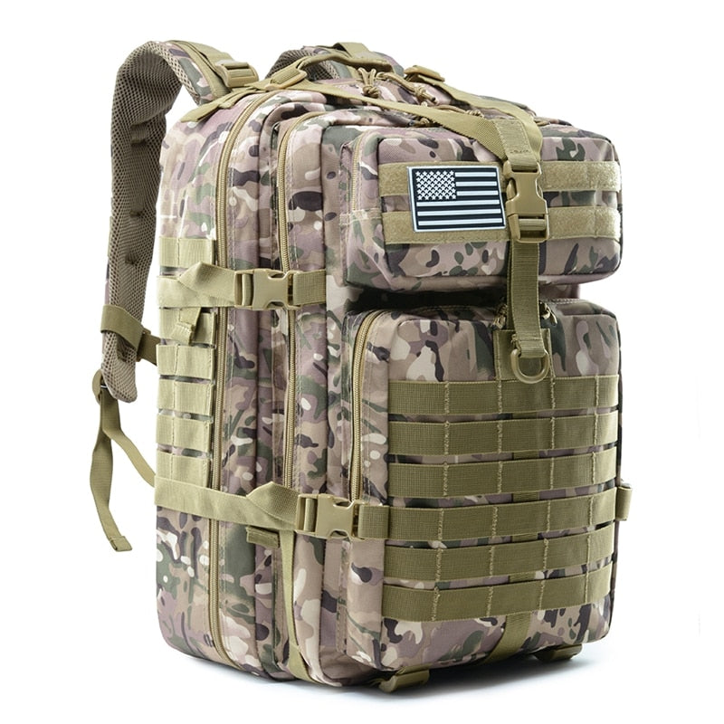 50L Military Tactical Assault Backpack Waterproof Army Molle Back Pack