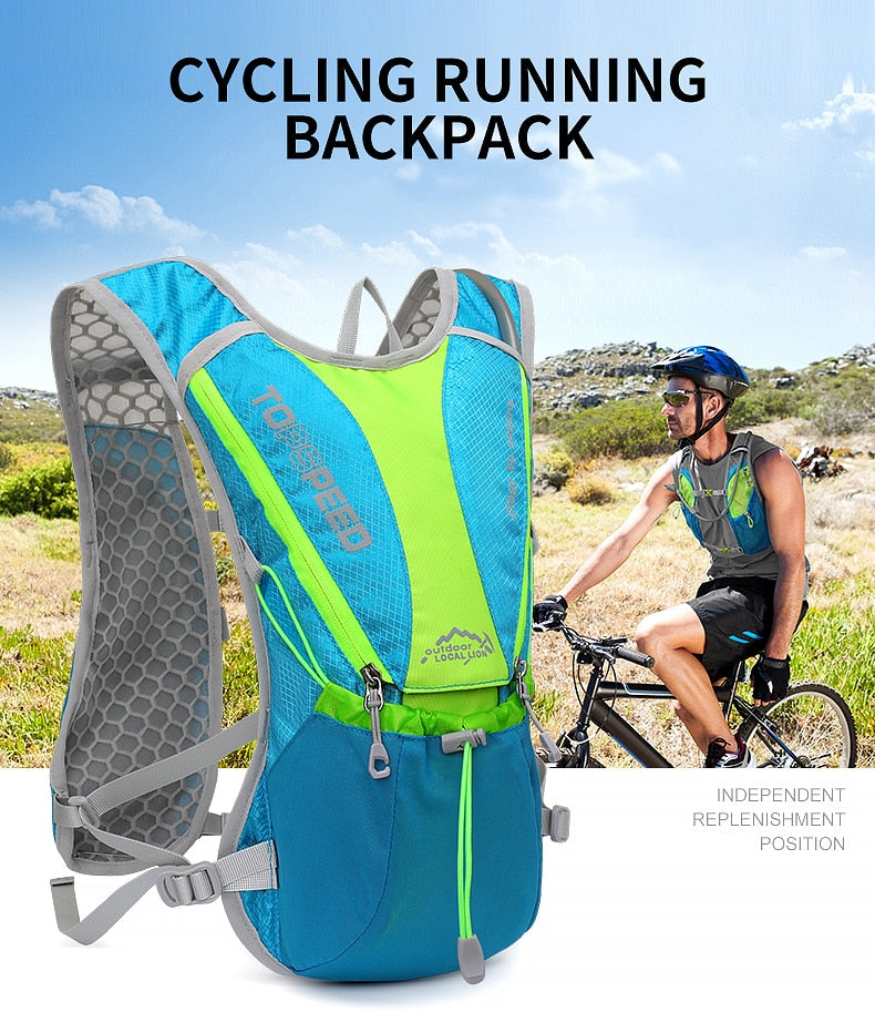 Running, cycling, trail running, hiking, marathon, ultra-light outdoor water bag backpack