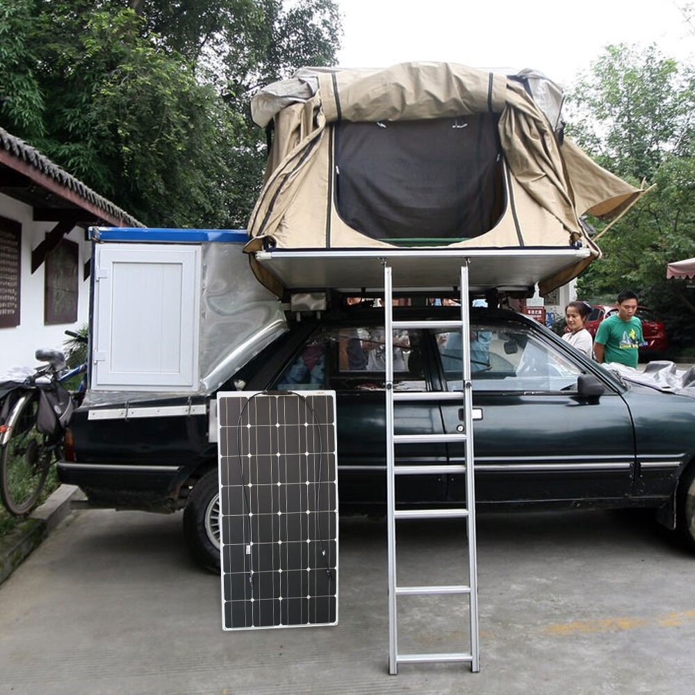 Solar panel kit and 300w 200w 100w flexible solar panels 12v 24v high efficiency battery