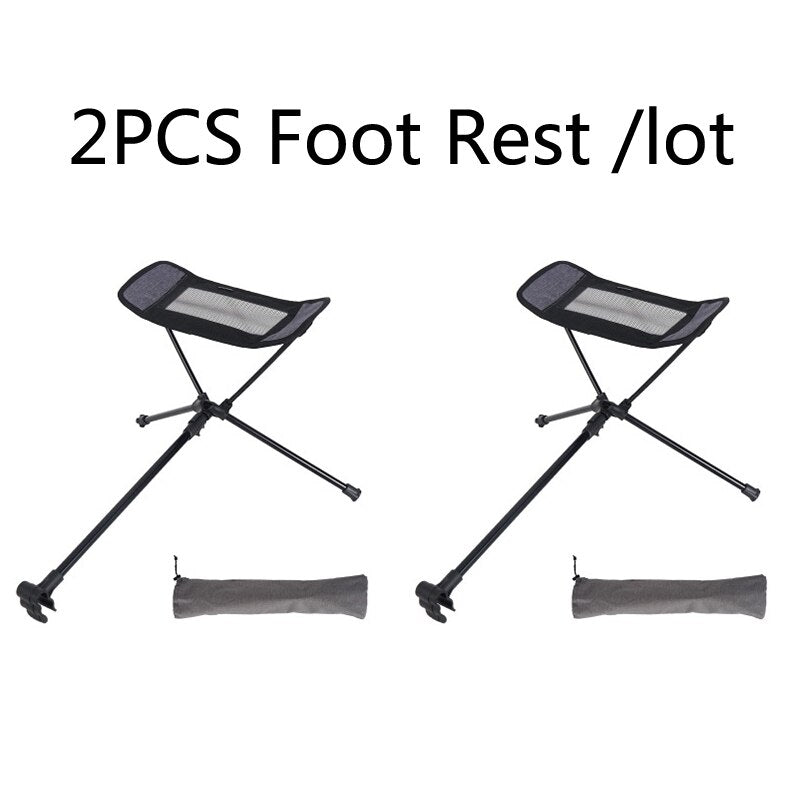 2 PCS Portable Ultralight Outdoor Folding Camping Chair Moon Chairs Tools