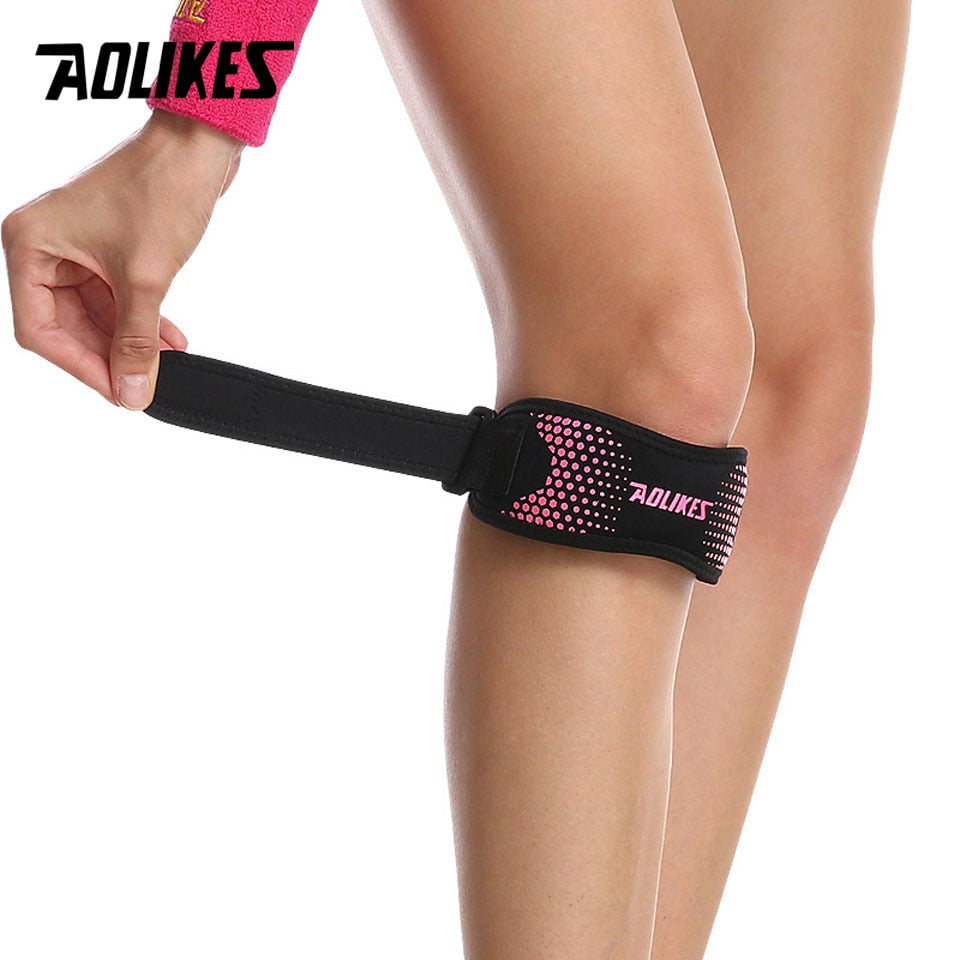 AOLIKES 1PCS Adjustable Knee Pad Knee Pain Relief Patella Stabilizer Brace Support