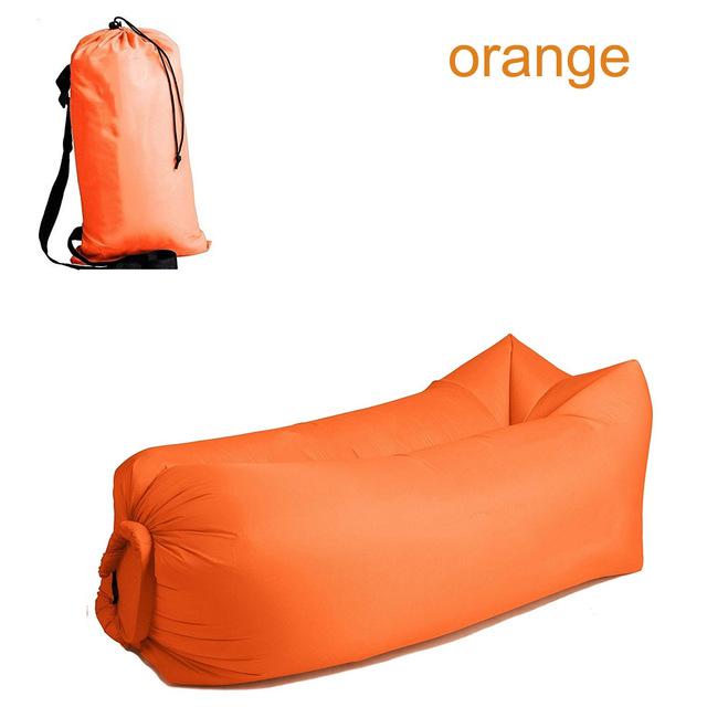 Camping Inflatable Lounger Sleeping Bag Portable Soft Ultralight Down Beach Equipment